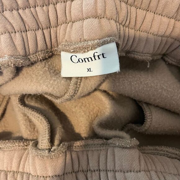 Comfrt Caribou Brown Activewear Athletic Jogger Sweatpants Women's Size XL - Picture 5 of 7